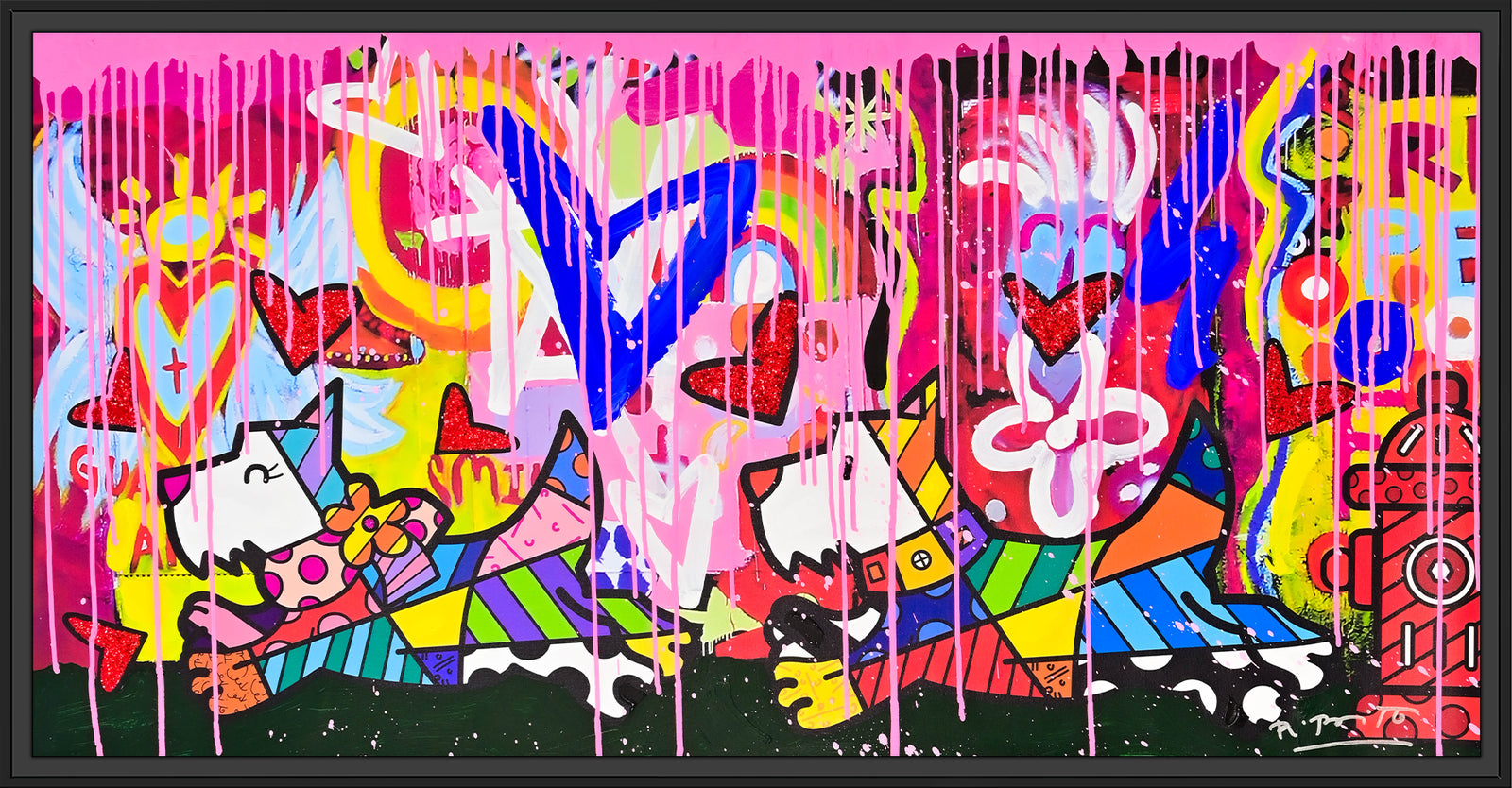 Catch Me If You Can - Mixed Media Original