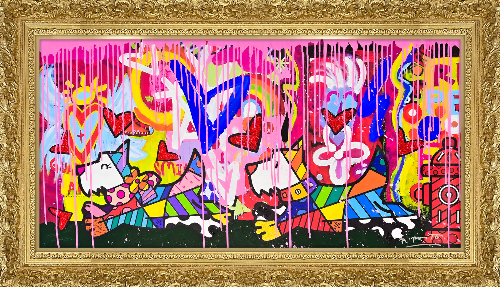 Catch Me If You Can - Mixed Media Original