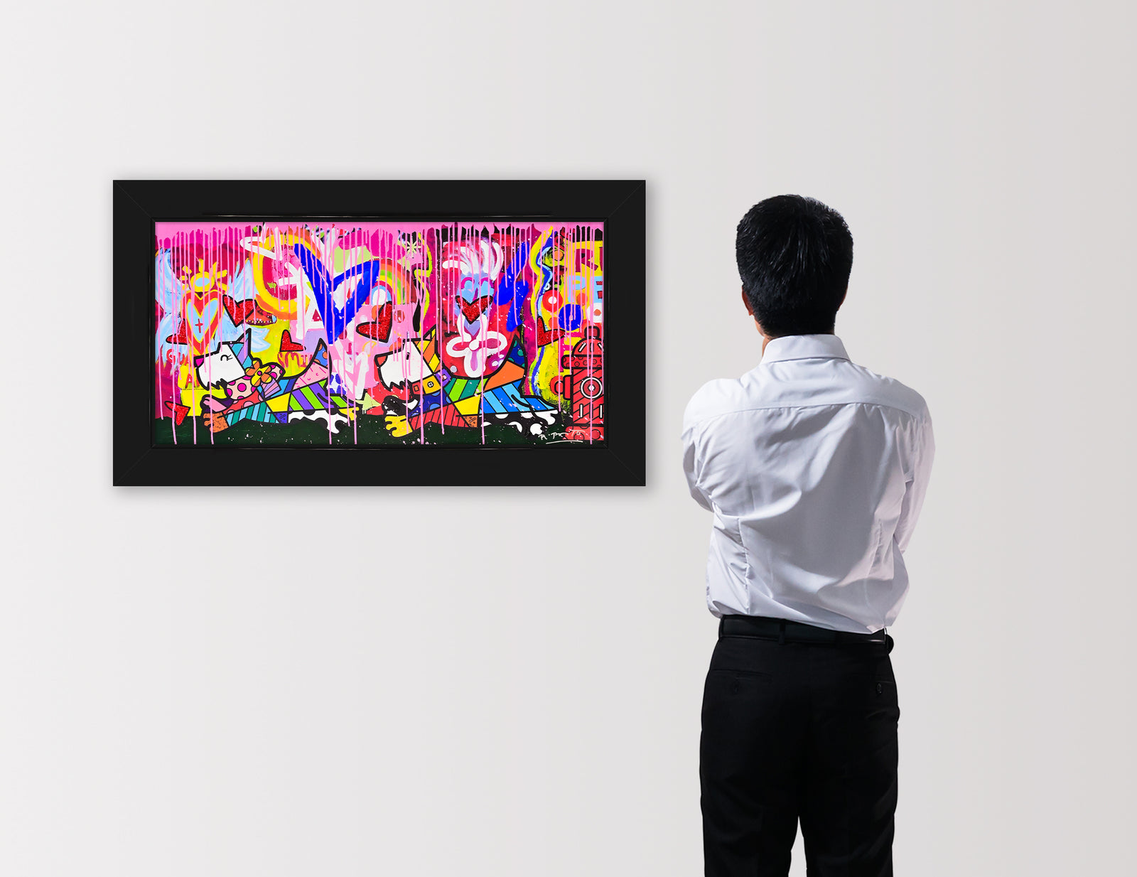 Catch Me If You Can - Mixed Media Original