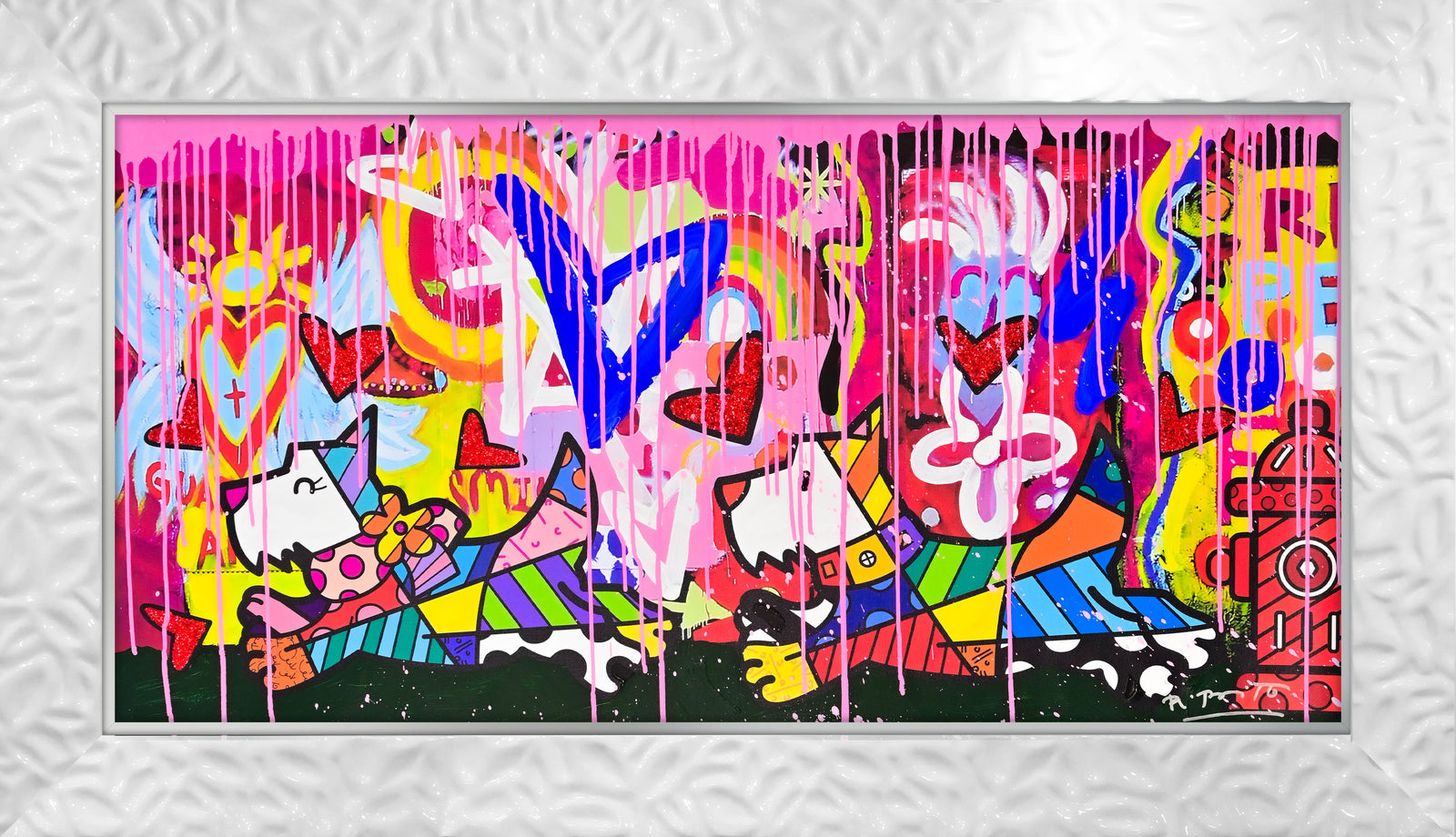 Catch Me If You Can - Mixed Media Original