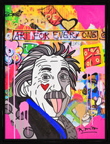 GENIUS EINSTEIN - Mixed Media Original