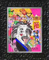 GENIUS EINSTEIN - Mixed Media Original