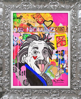 GENIUS EINSTEIN - Mixed Media Original