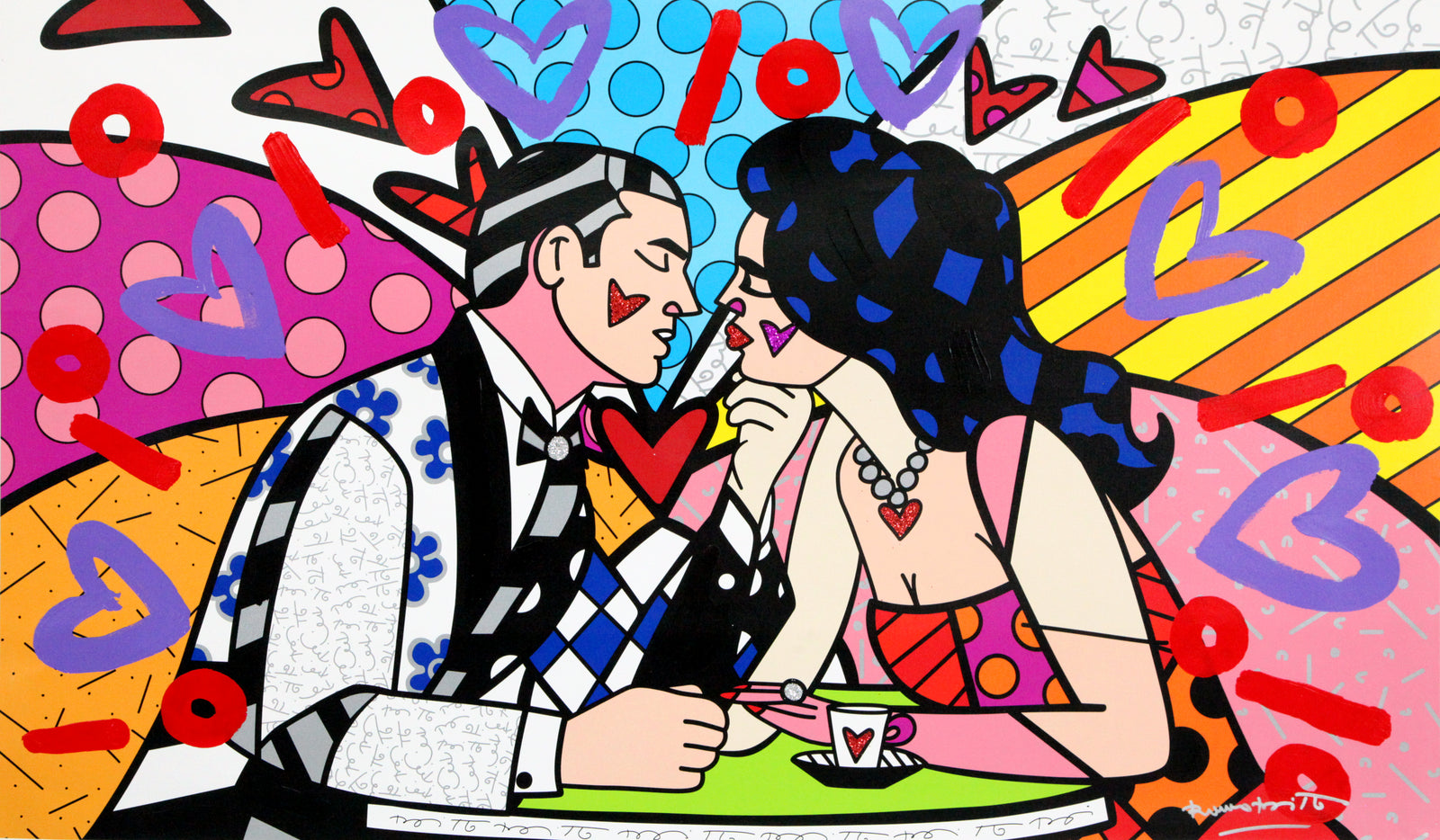 Dinner Date - Mixed Media Original