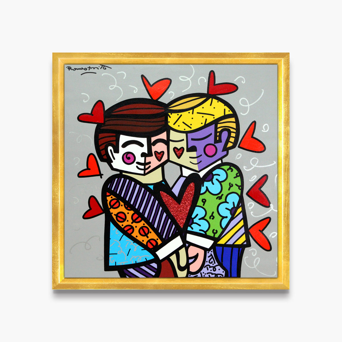 Best Friends - Mixed Media Original