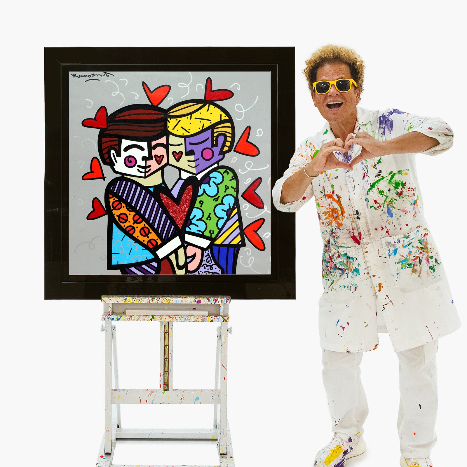 Best Friends - Mixed Media Original