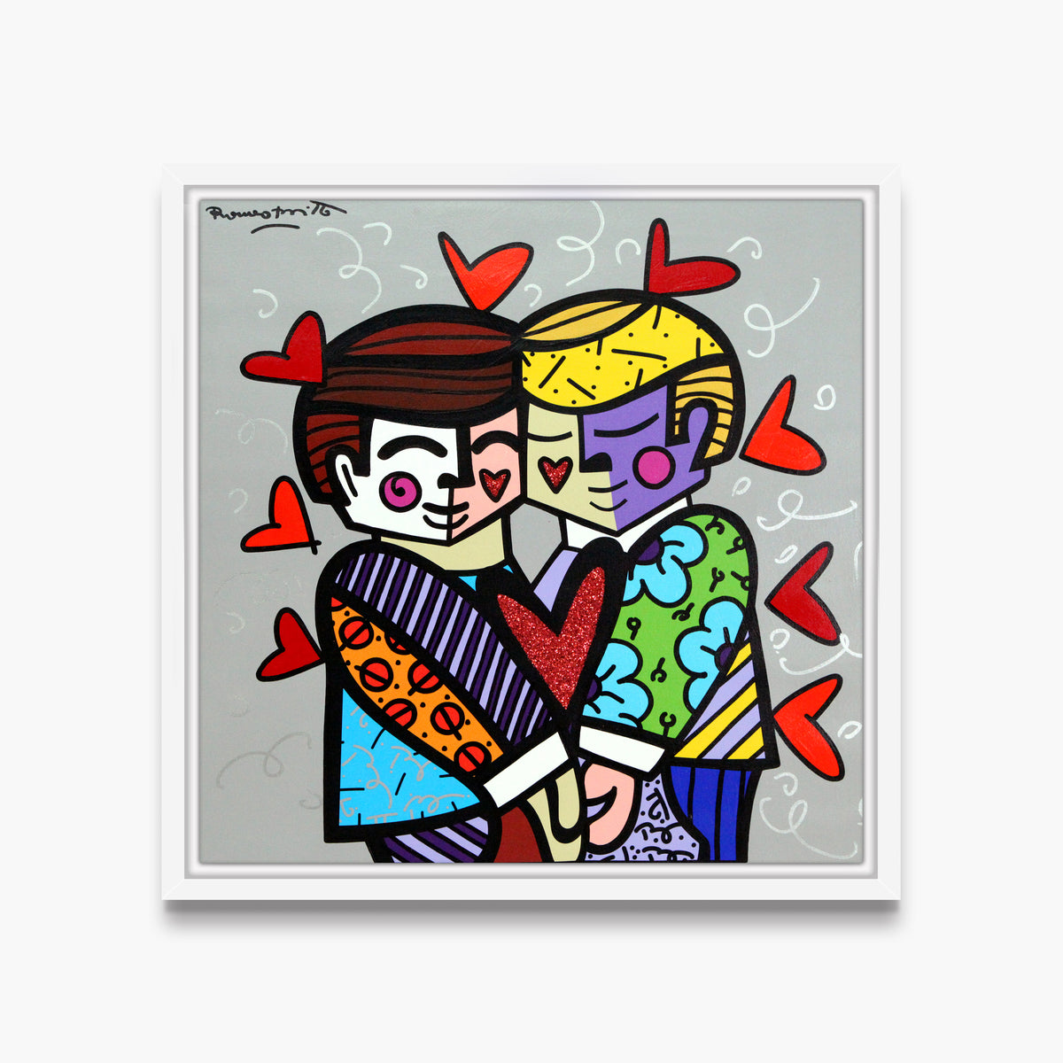 Best Friends - Mixed Media Original