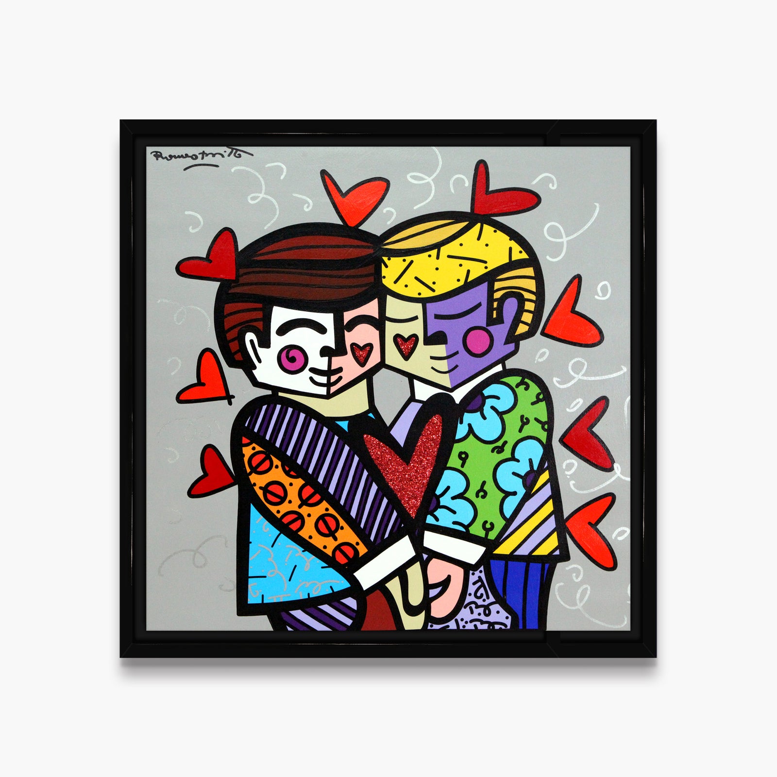 Best Friends - Mixed Media Original
