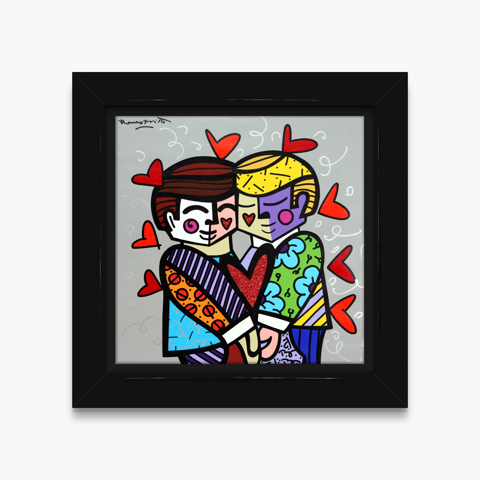 Best Friends - Mixed Media Original