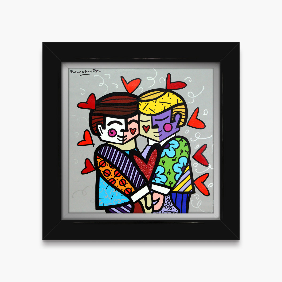 Best Friends - Mixed Media Original