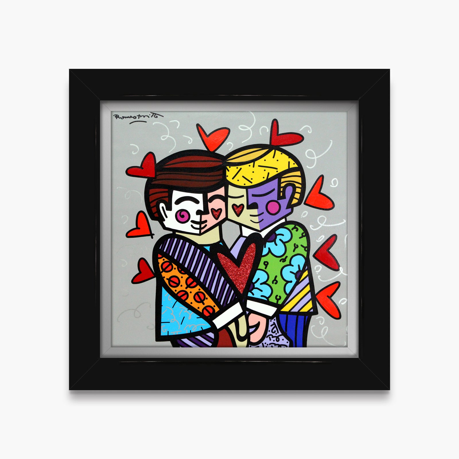 Best Friends - Mixed Media Original