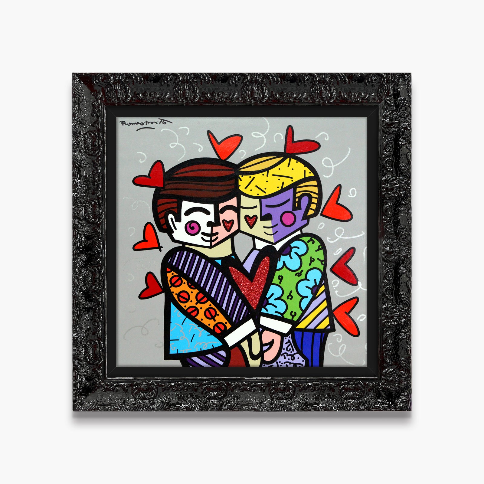 Best Friends - Mixed Media Original