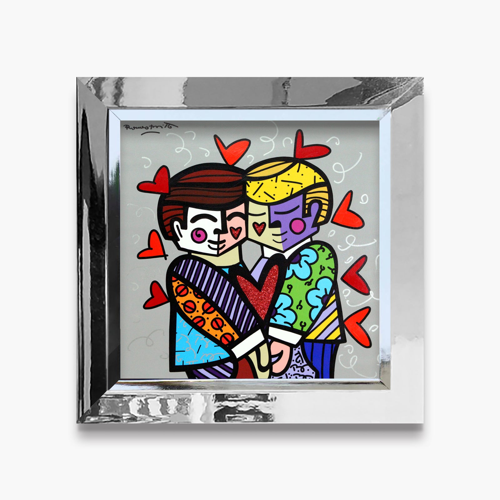 Best Friends - Mixed Media Original