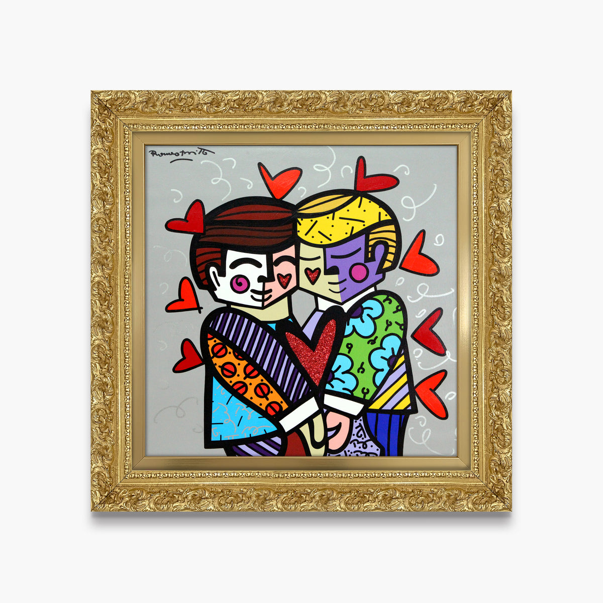 Best Friends - Mixed Media Original