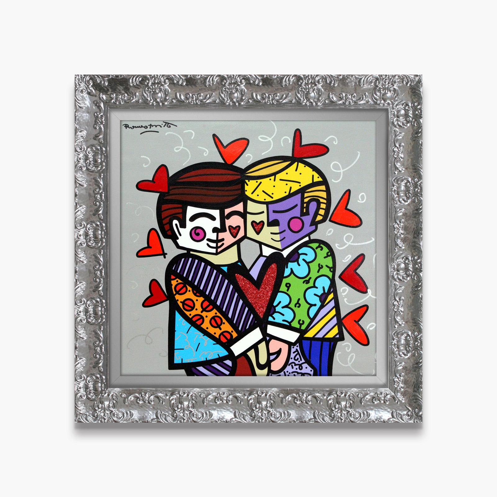 Best Friends - Mixed Media Original