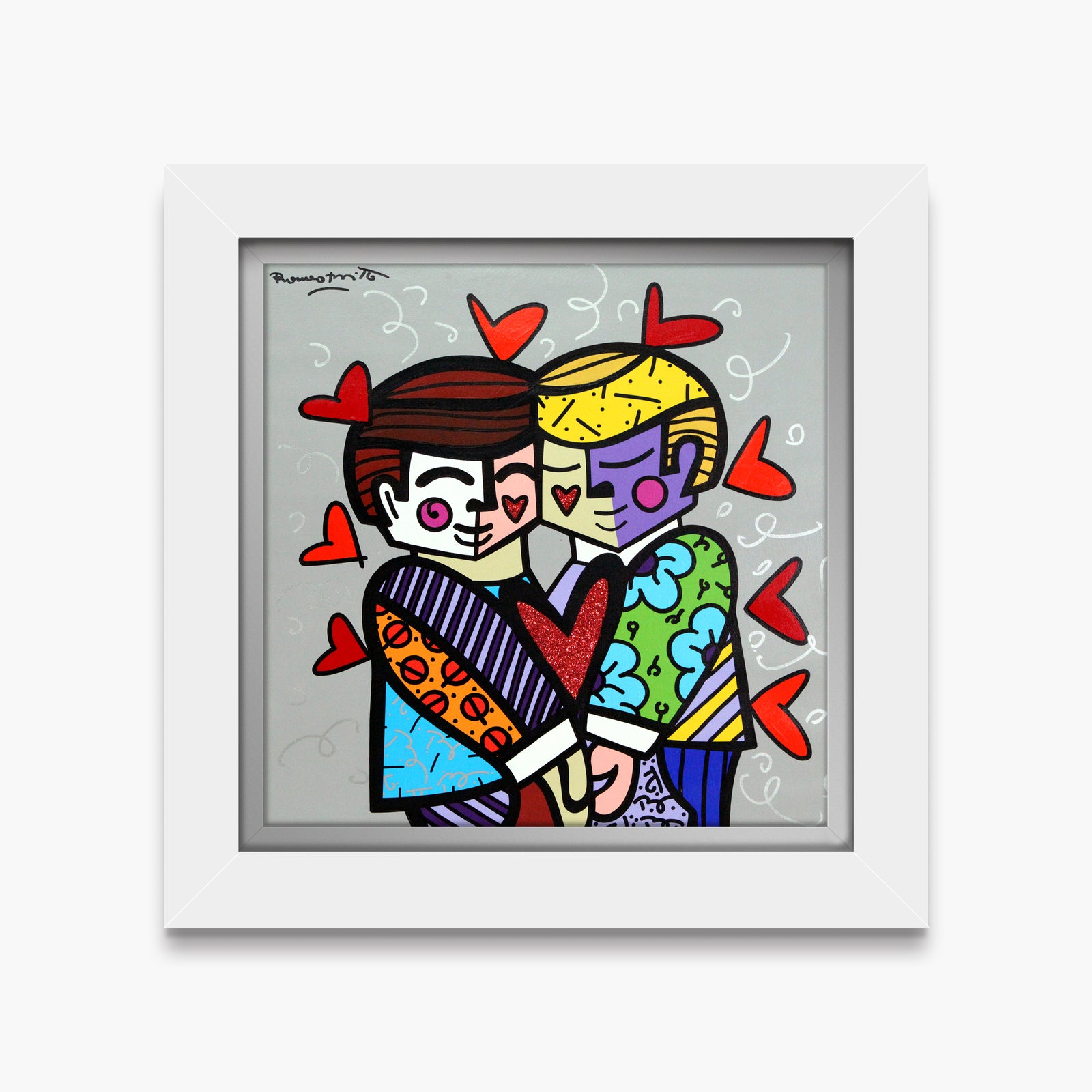 Best Friends - Mixed Media Original