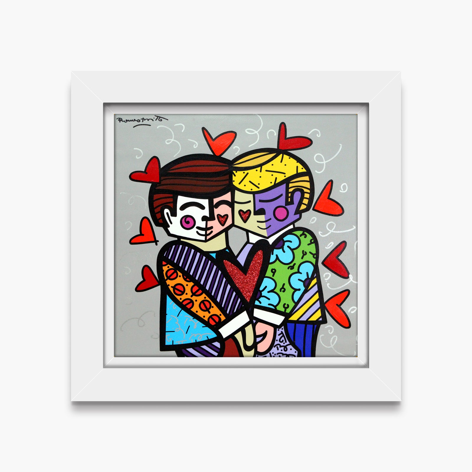 Best Friends - Mixed Media Original