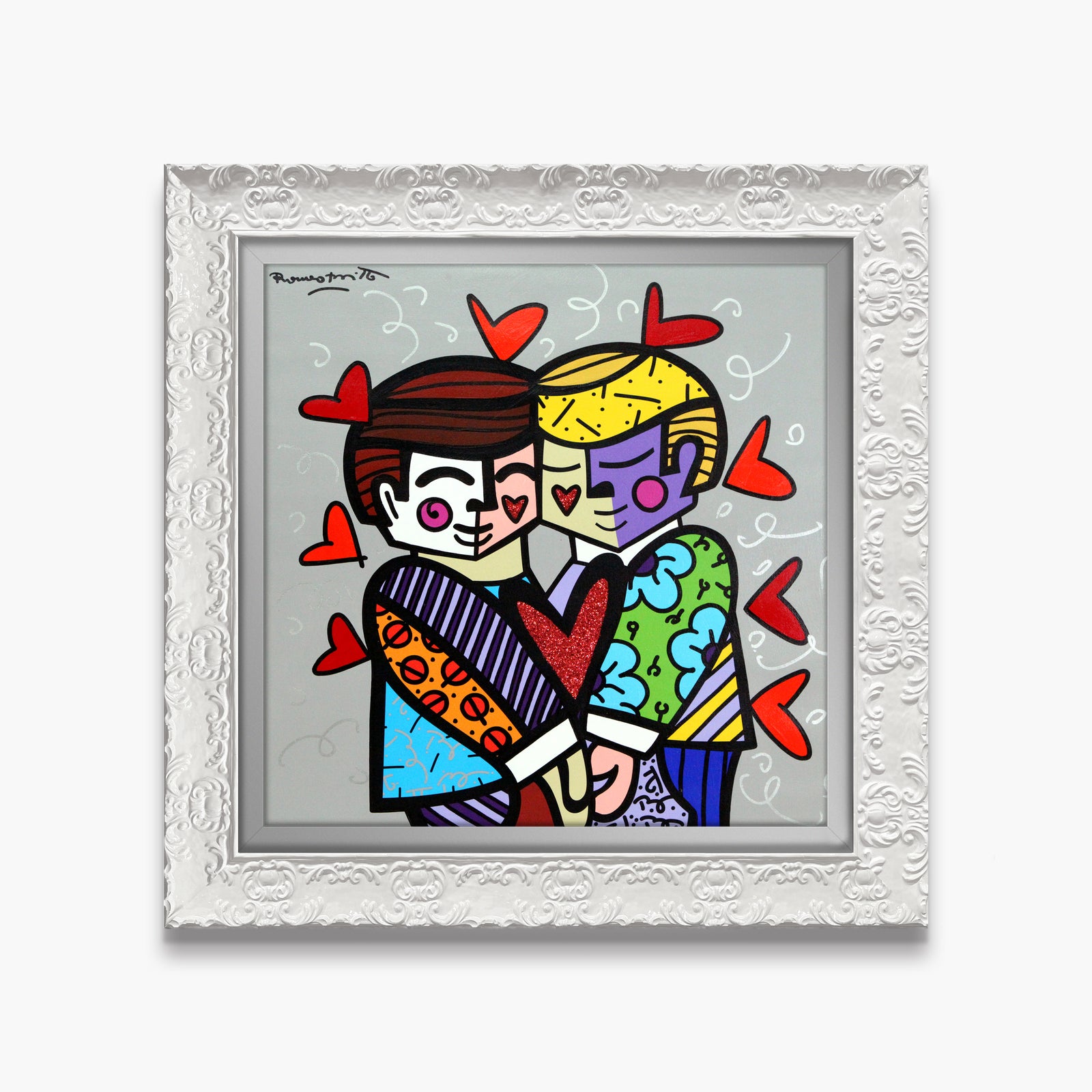 Best Friends - Mixed Media Original