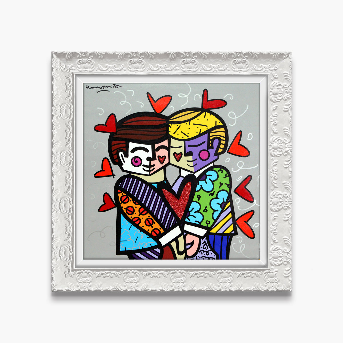 Best Friends - Mixed Media Original
