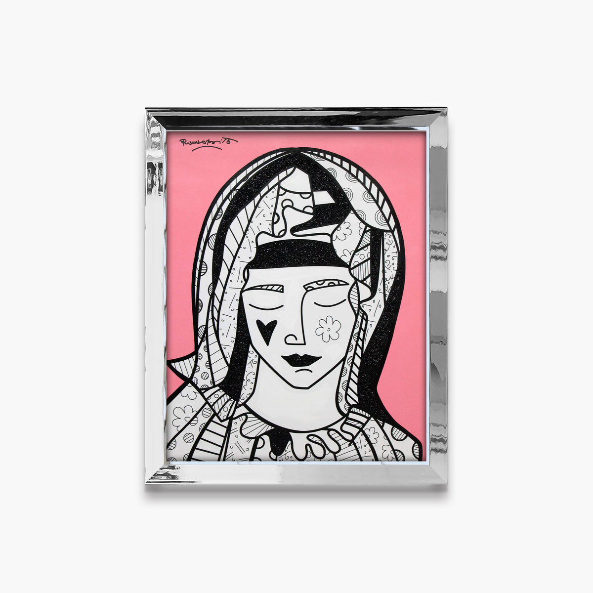 Mother In Pink - Mixed Media Original