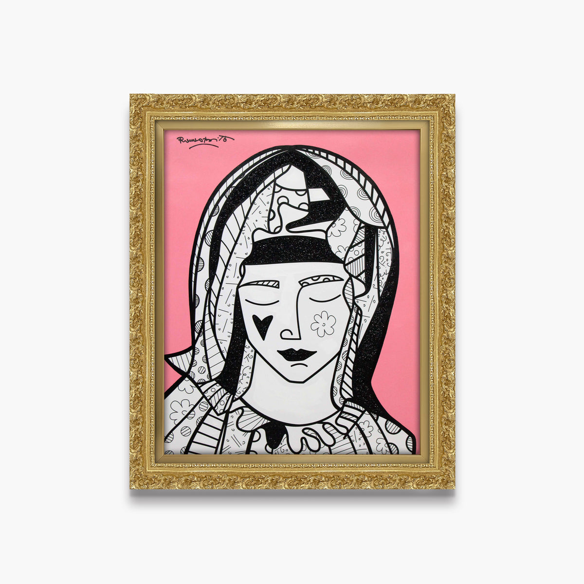 Mother In Pink - Mixed Media Original
