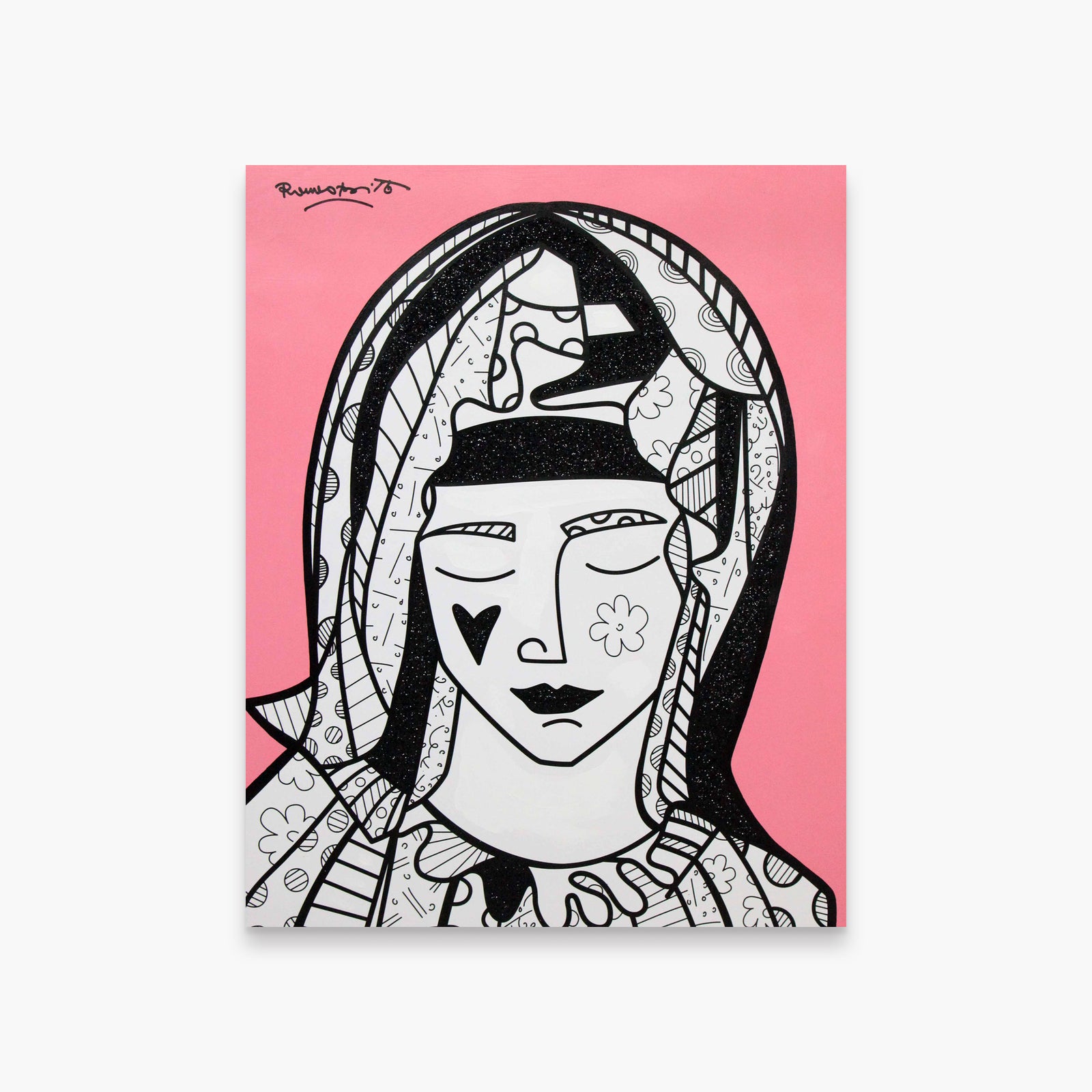 Mother In Pink - Mixed Media Original