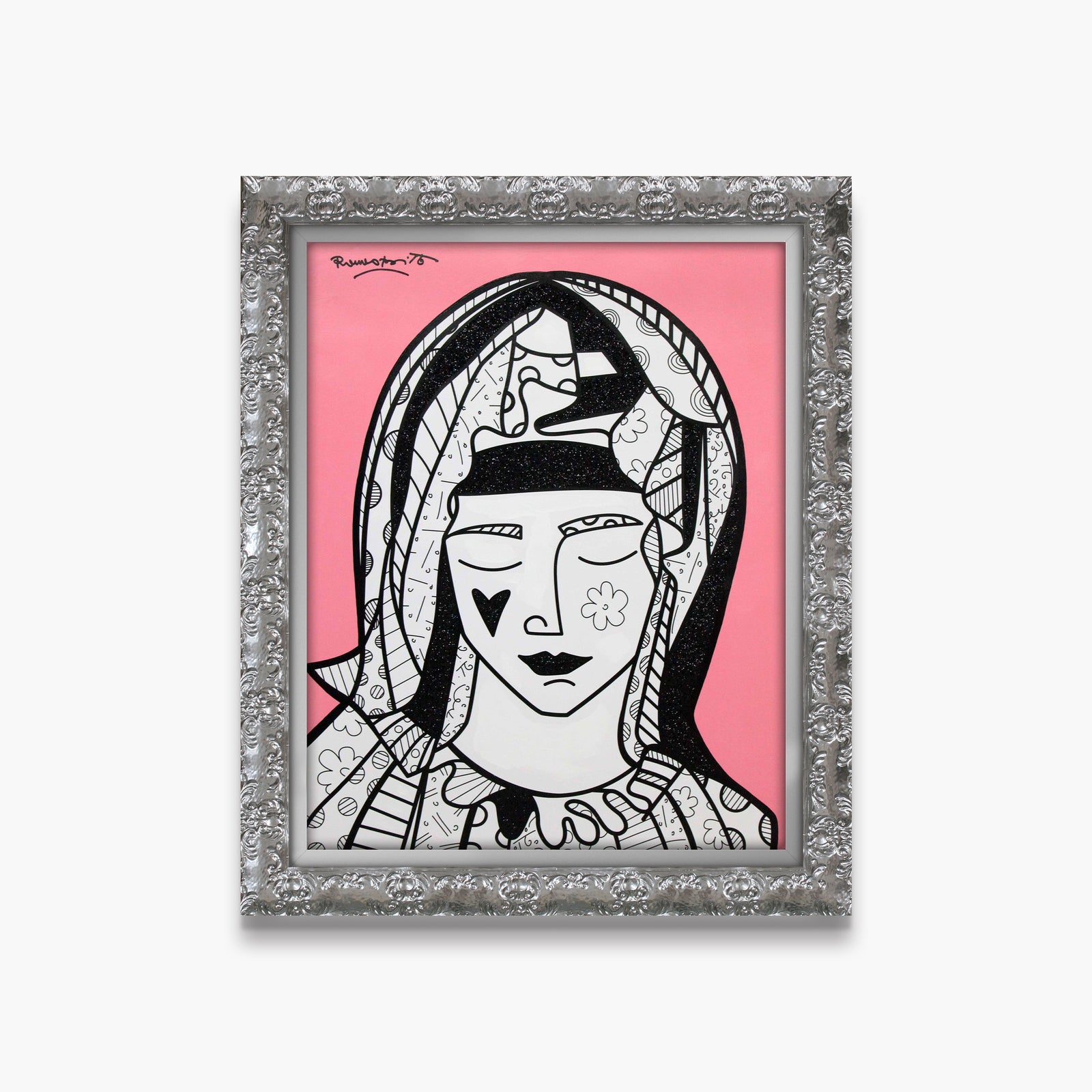Mother In Pink - Mixed Media Original