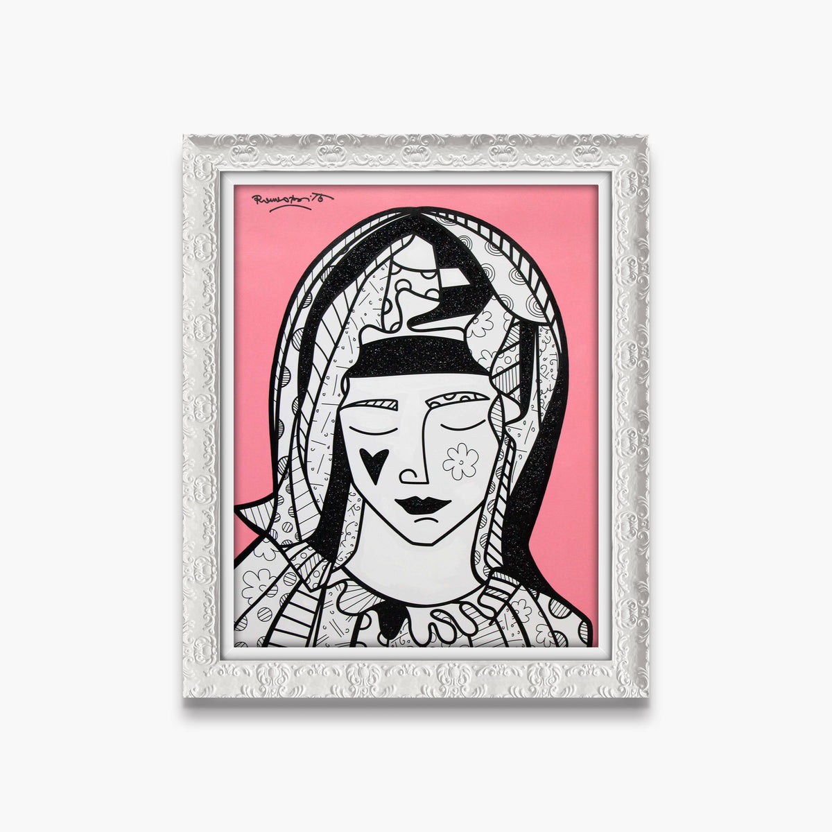 Mother In Pink - Mixed Media Original