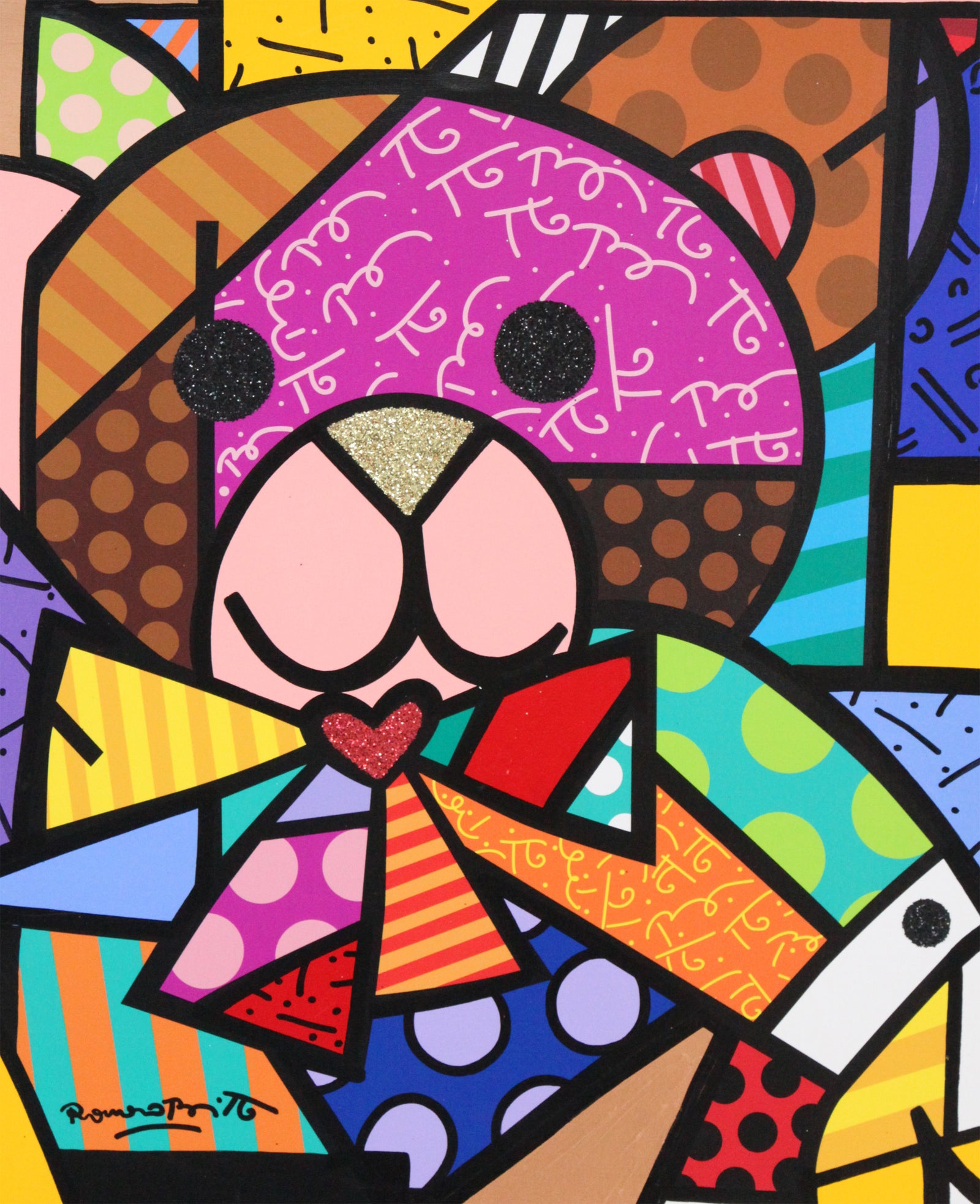Teddy Bear - Mixed Media Original