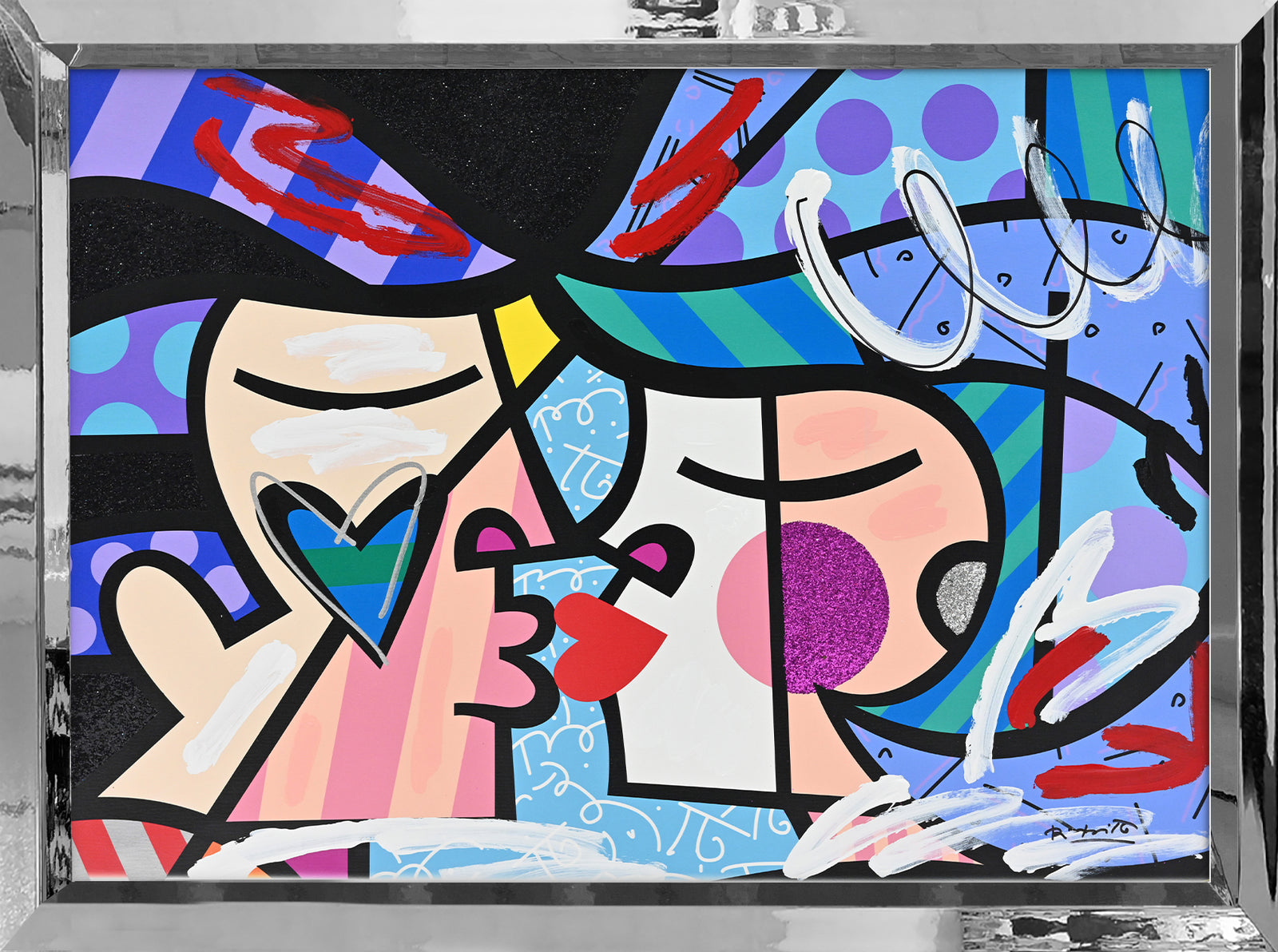 Love Circle Love - Mixed Media Original