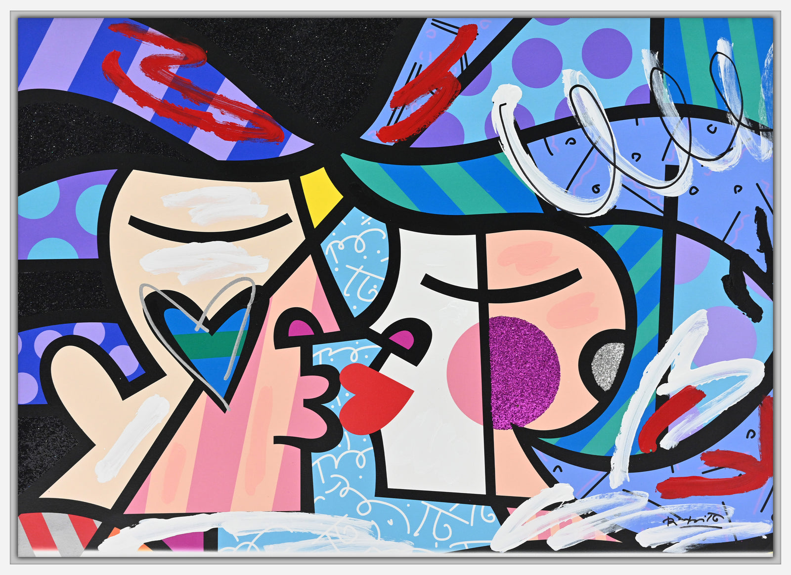 Love Circle Love - Mixed Media Original