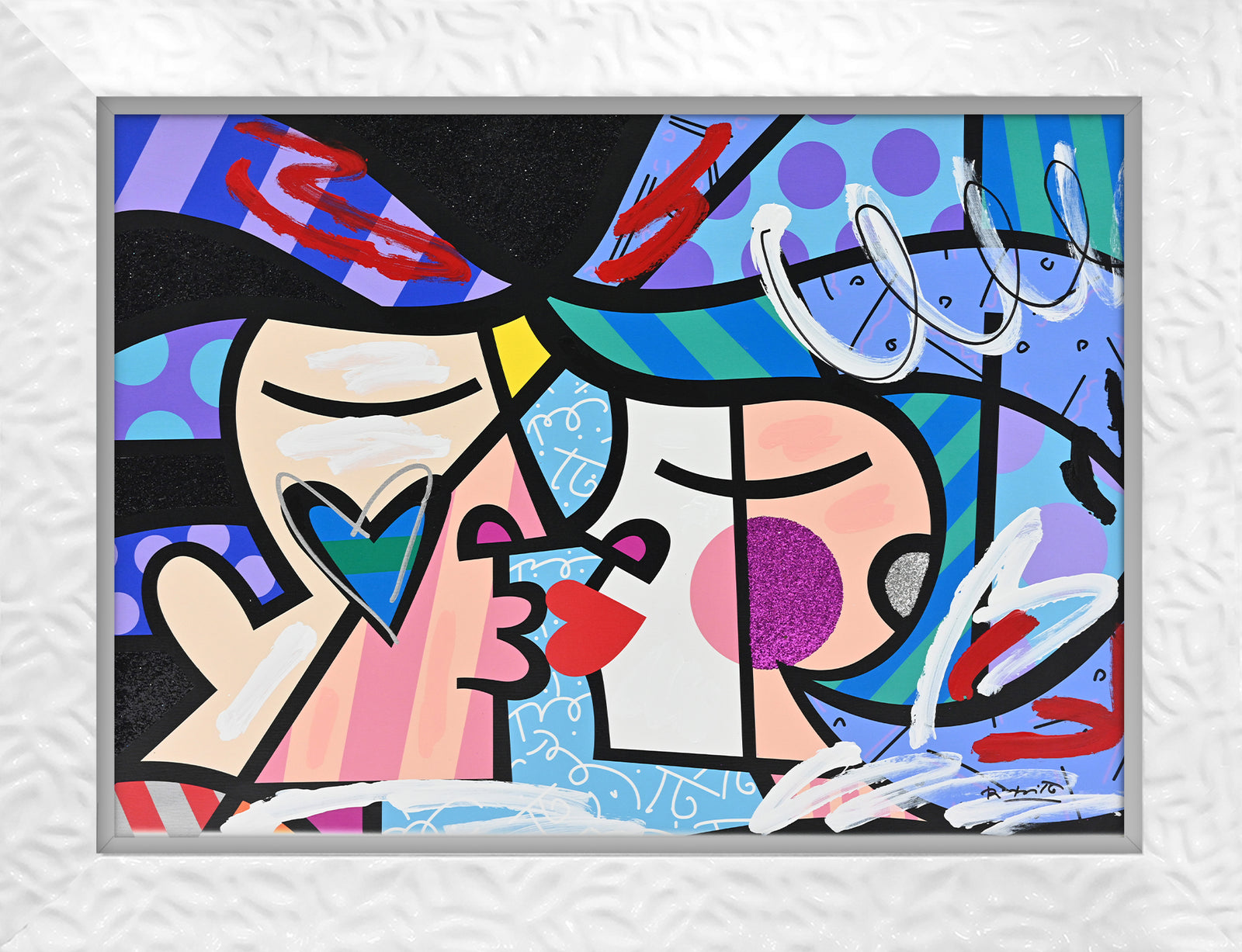 Love Circle Love - Mixed Media Original