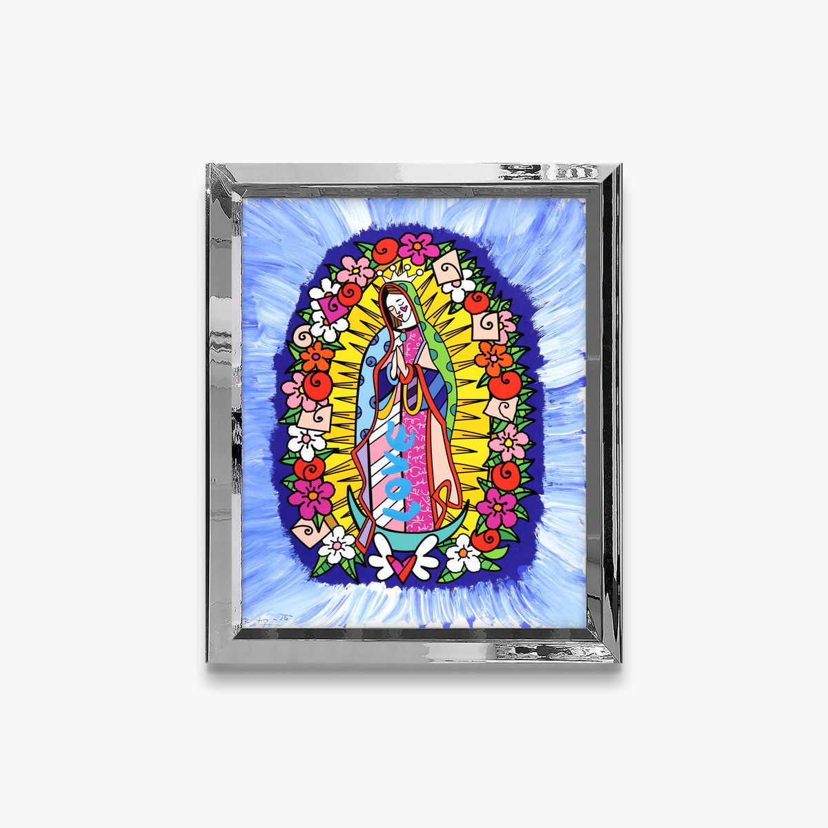 Divine Blue - Mixed Media Original