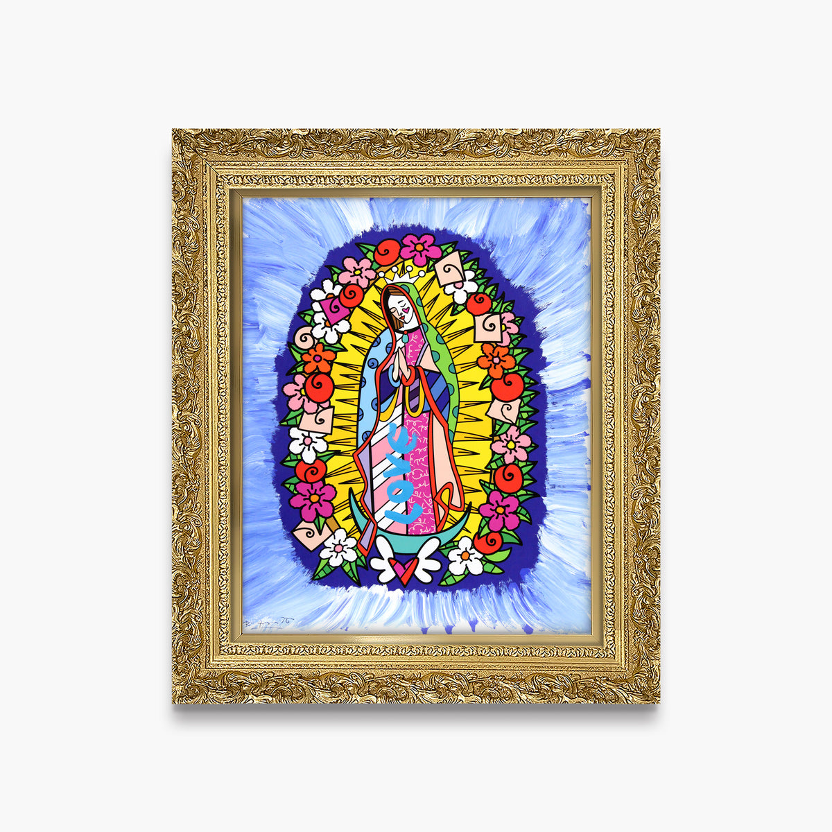 Divine Blue - Mixed Media Original