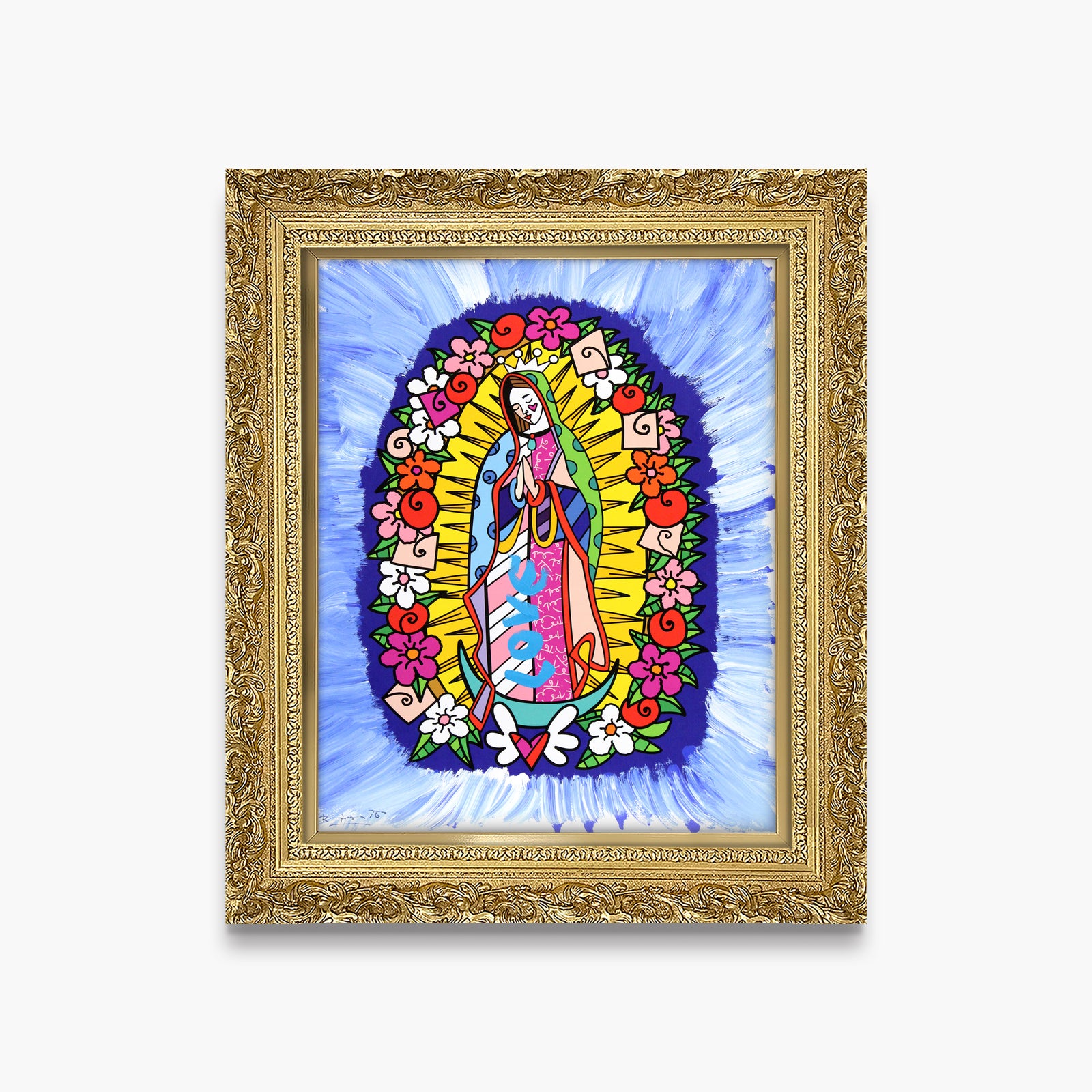 Divine Blue - Mixed Media Original