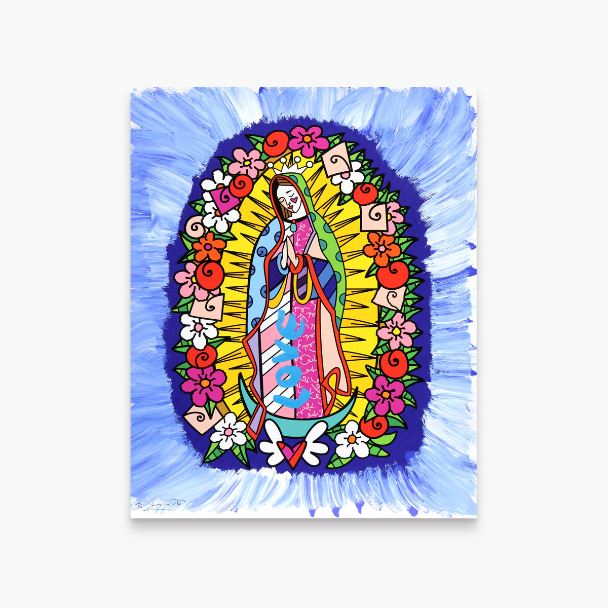 Divine Blue - Mixed Media Original