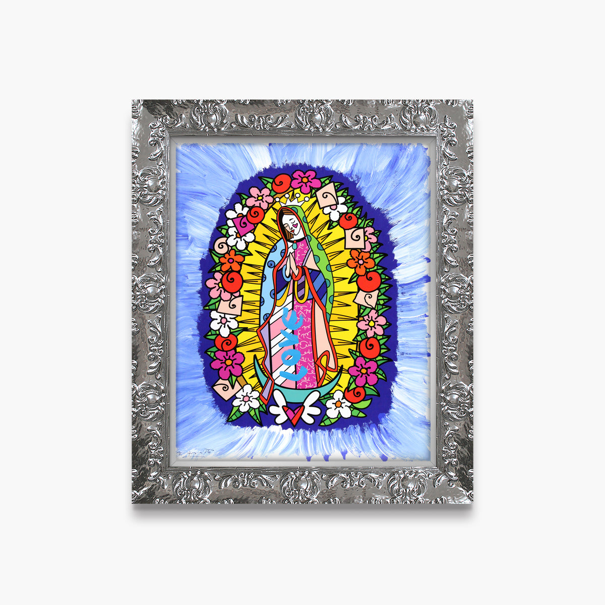 Divine Blue - Mixed Media Original