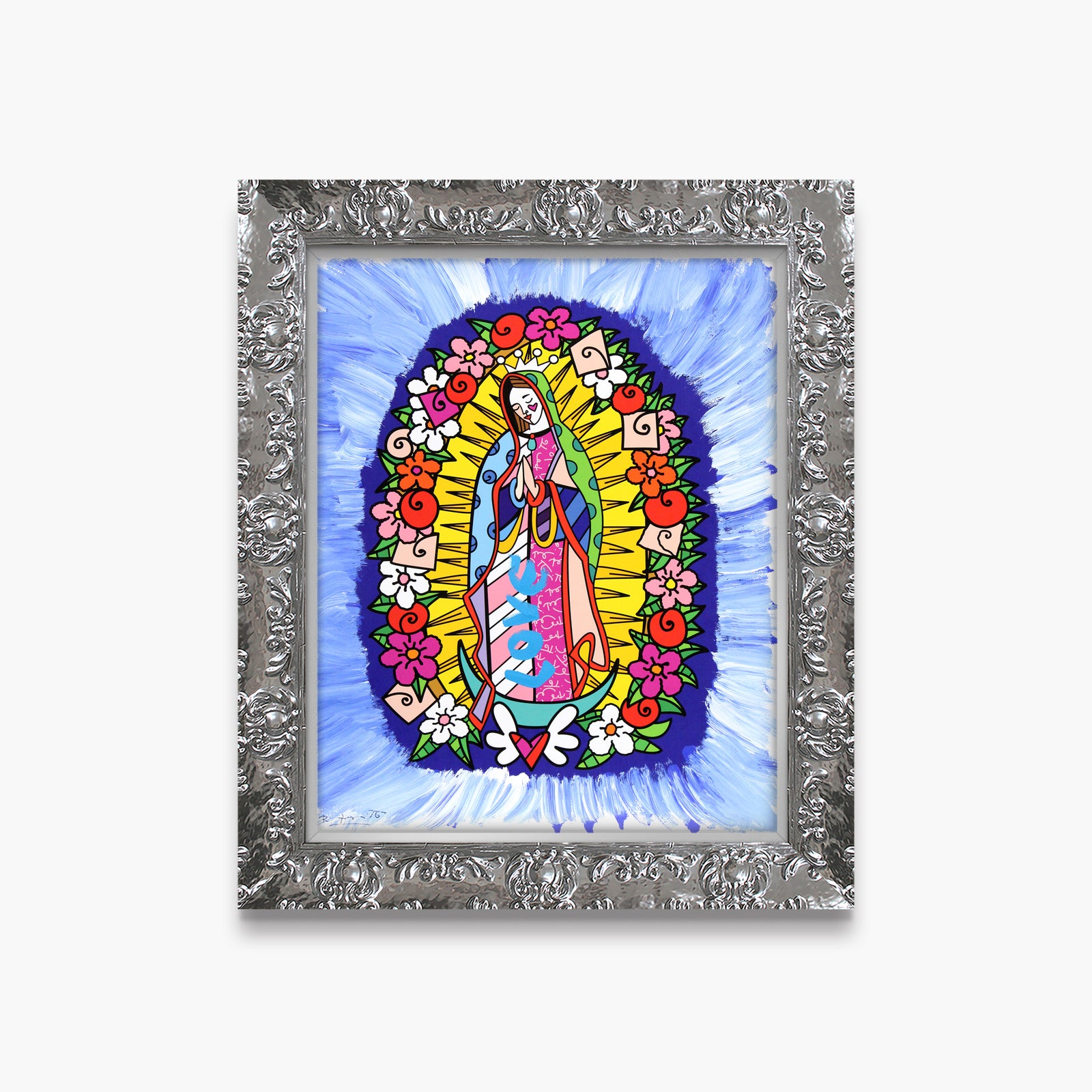 Divine Blue - Mixed Media Original
