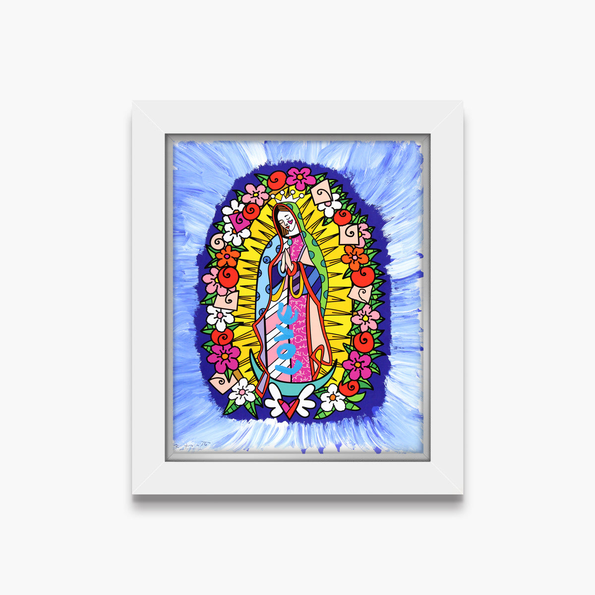 Divine Blue - Mixed Media Original