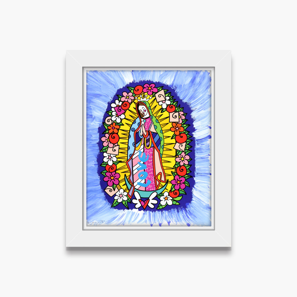 Divine Blue - Mixed Media Original
