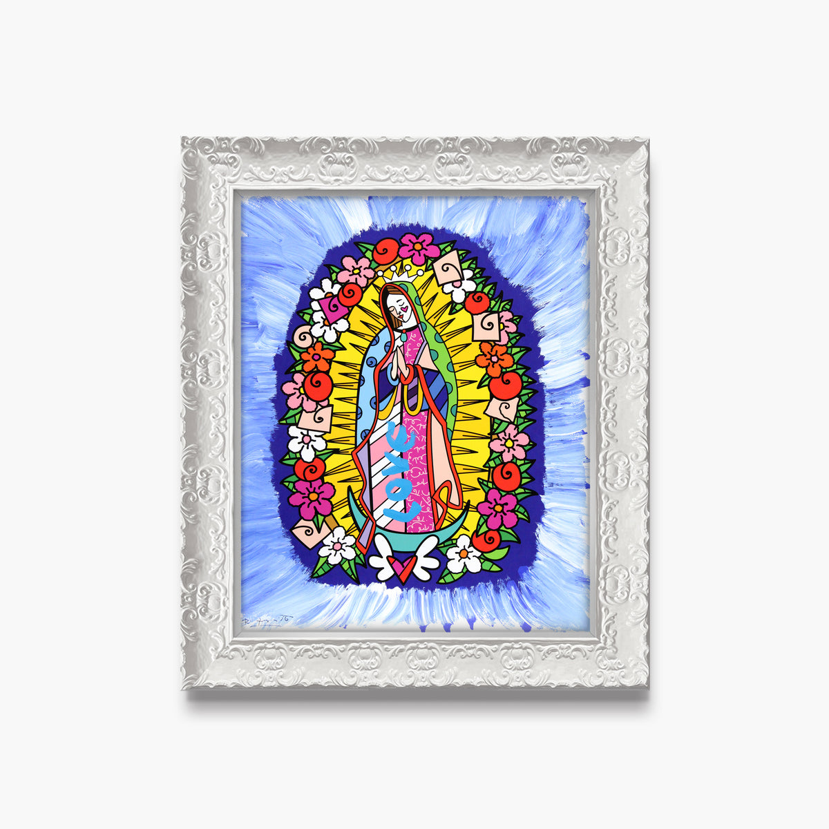 Divine Blue - Mixed Media Original