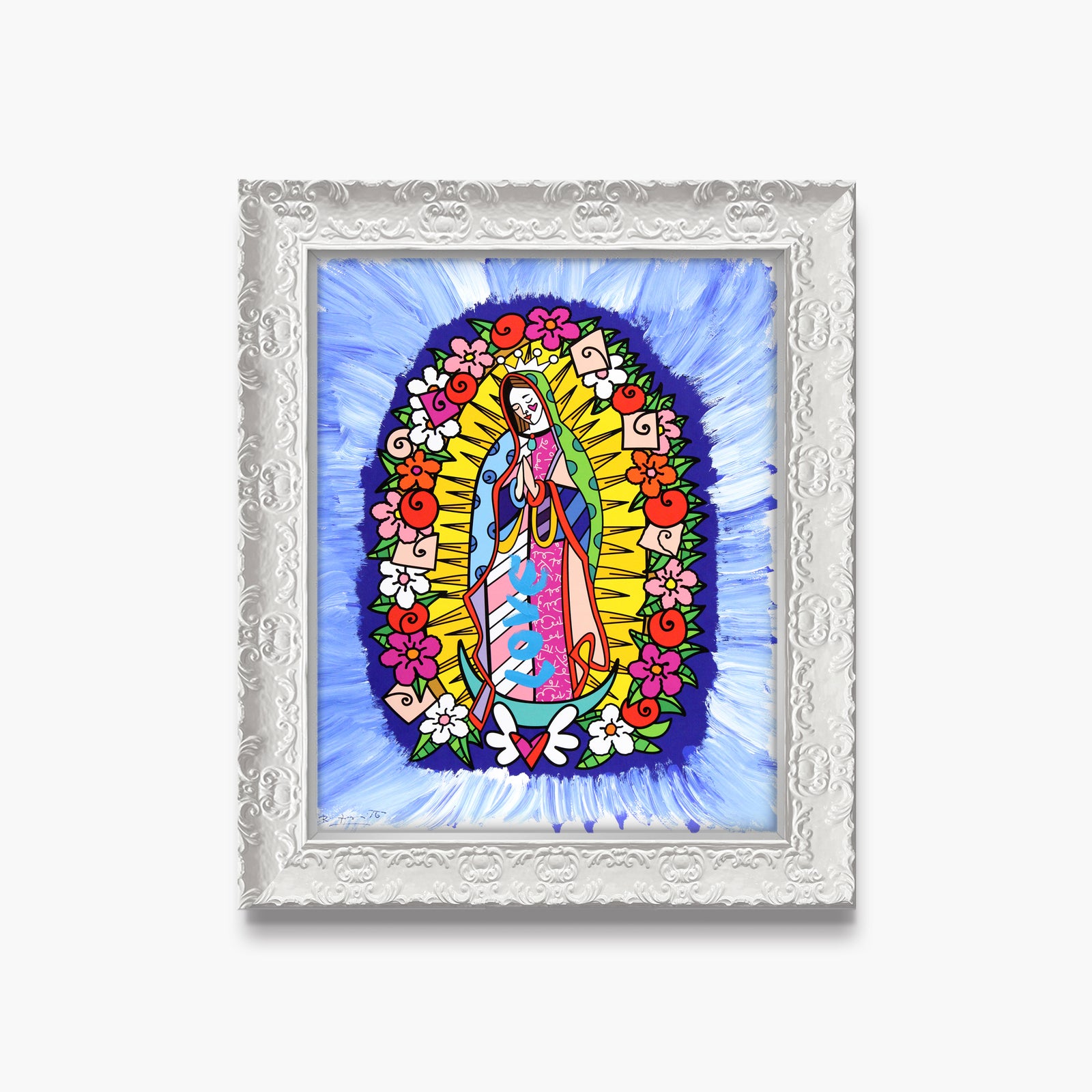 Divine Blue - Mixed Media Original