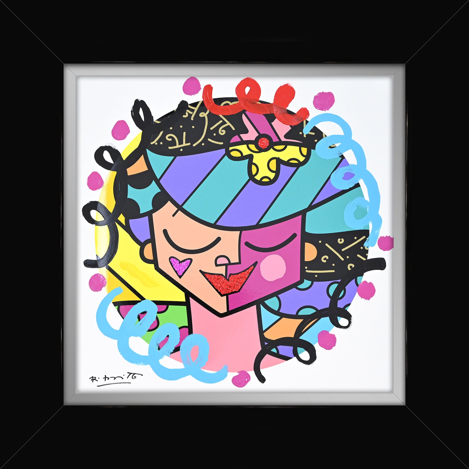 Pink Face - Mixed Media Original