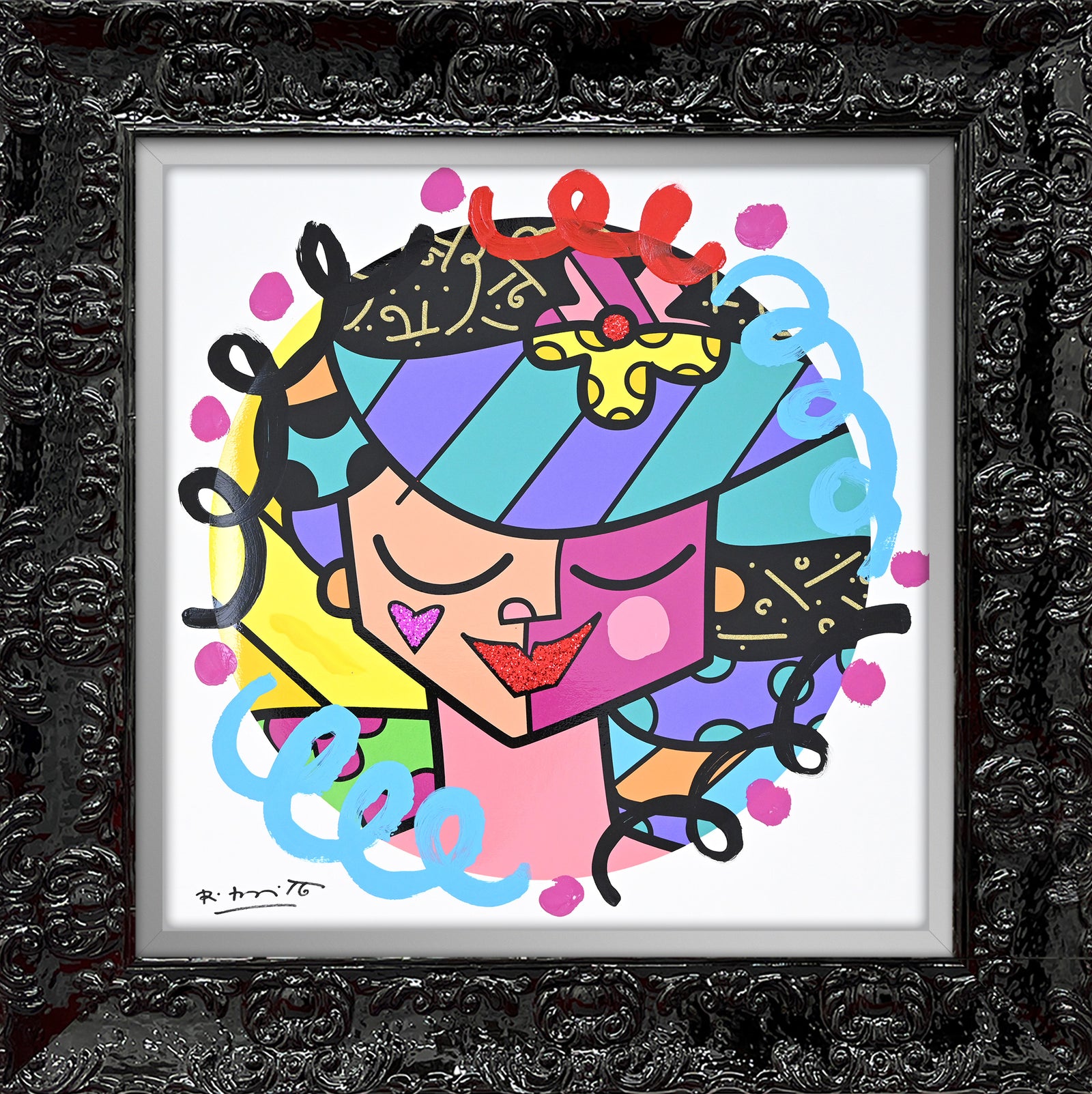 Pink Face - Mixed Media Original