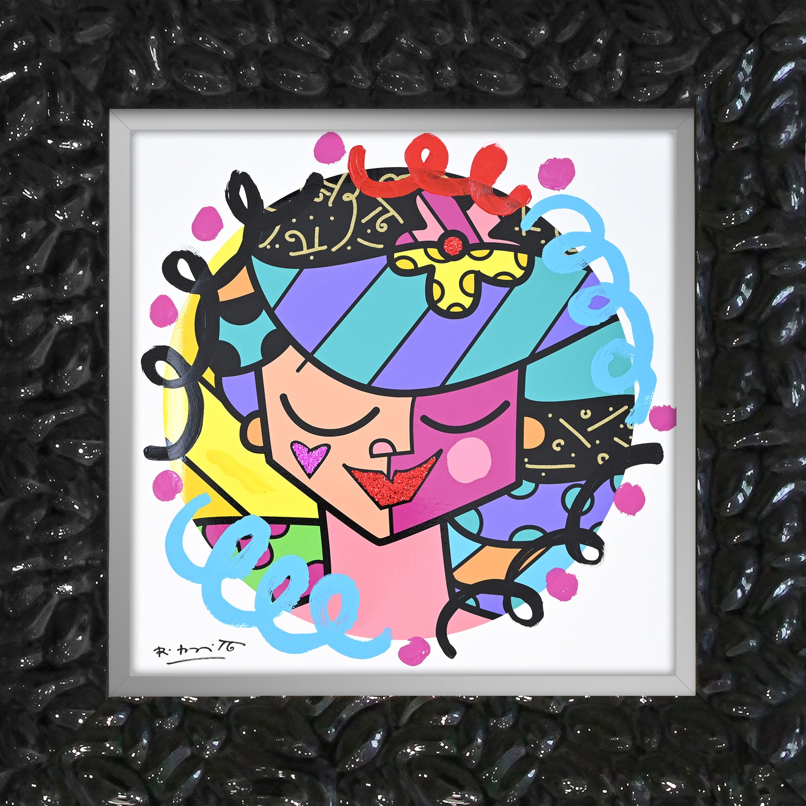 Pink Face - Mixed Media Original