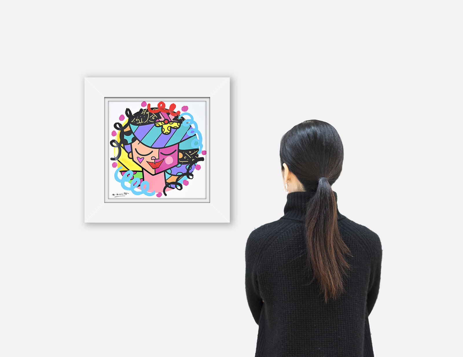 Pink Face - Mixed Media Original