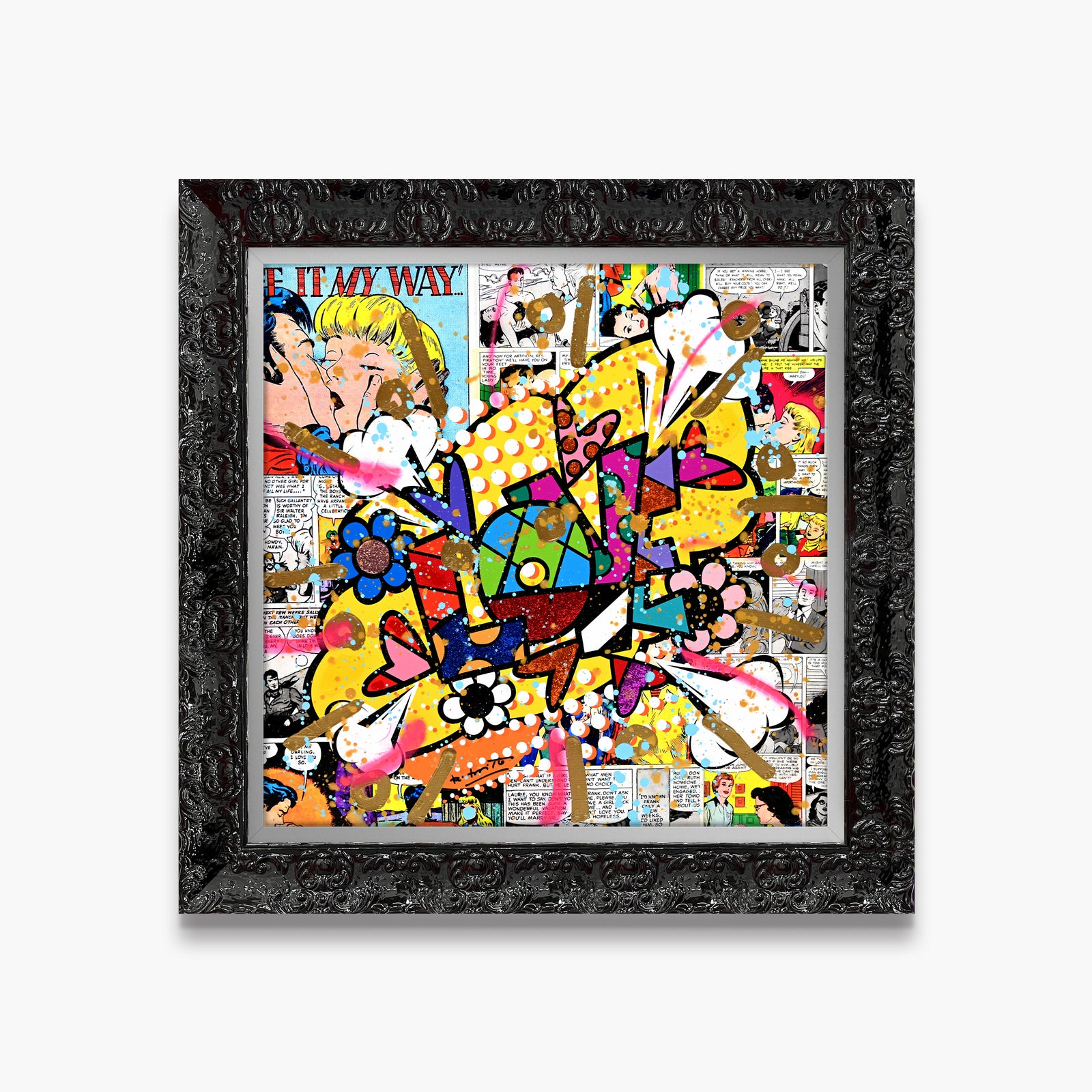 Pop Love - Mixed Media Original