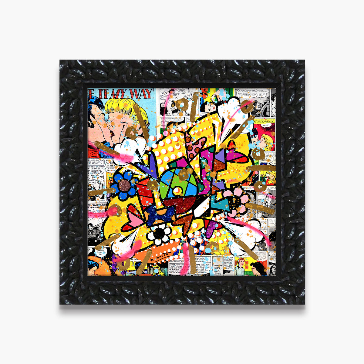 Pop Love - Mixed Media Original