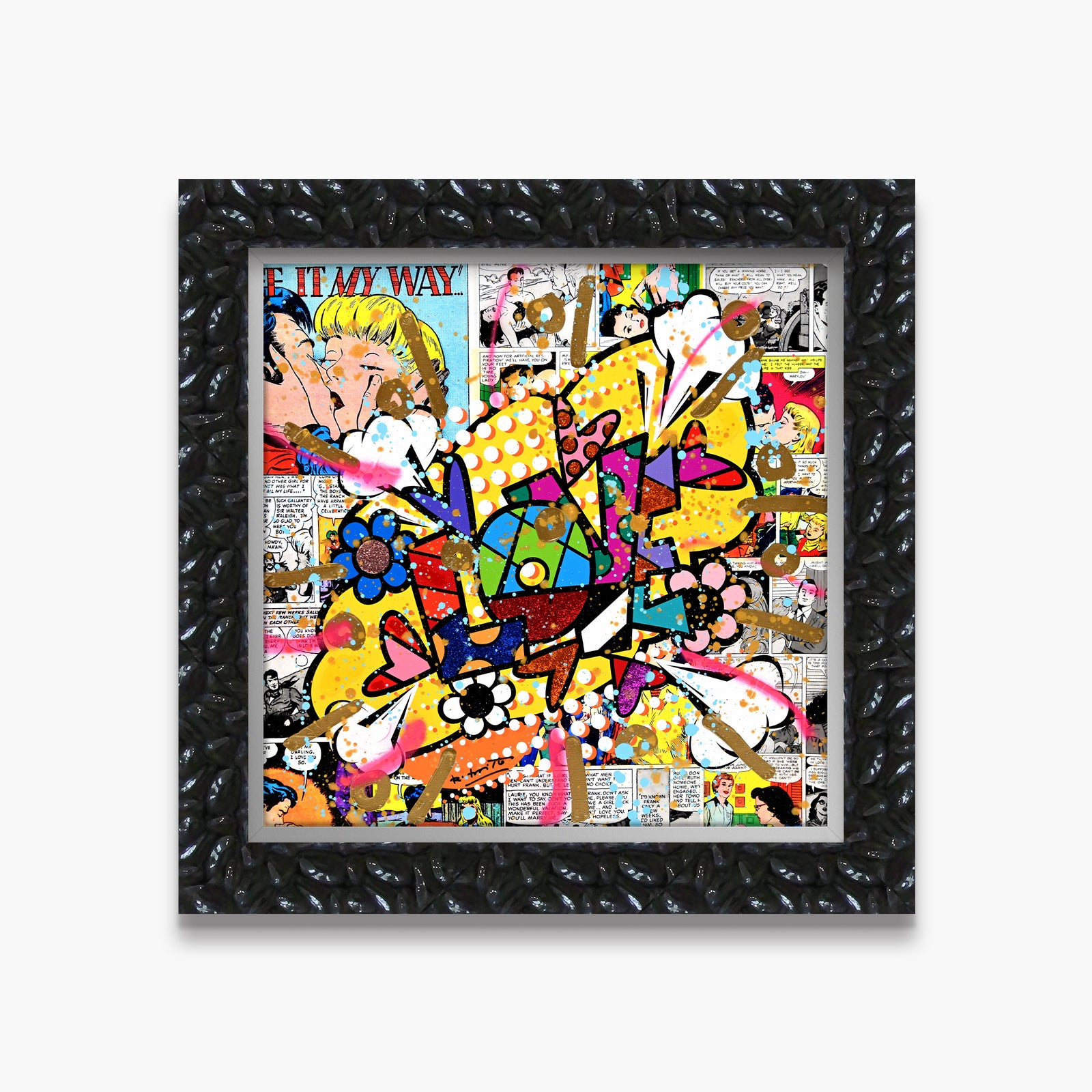 Pop Love - Mixed Media Original