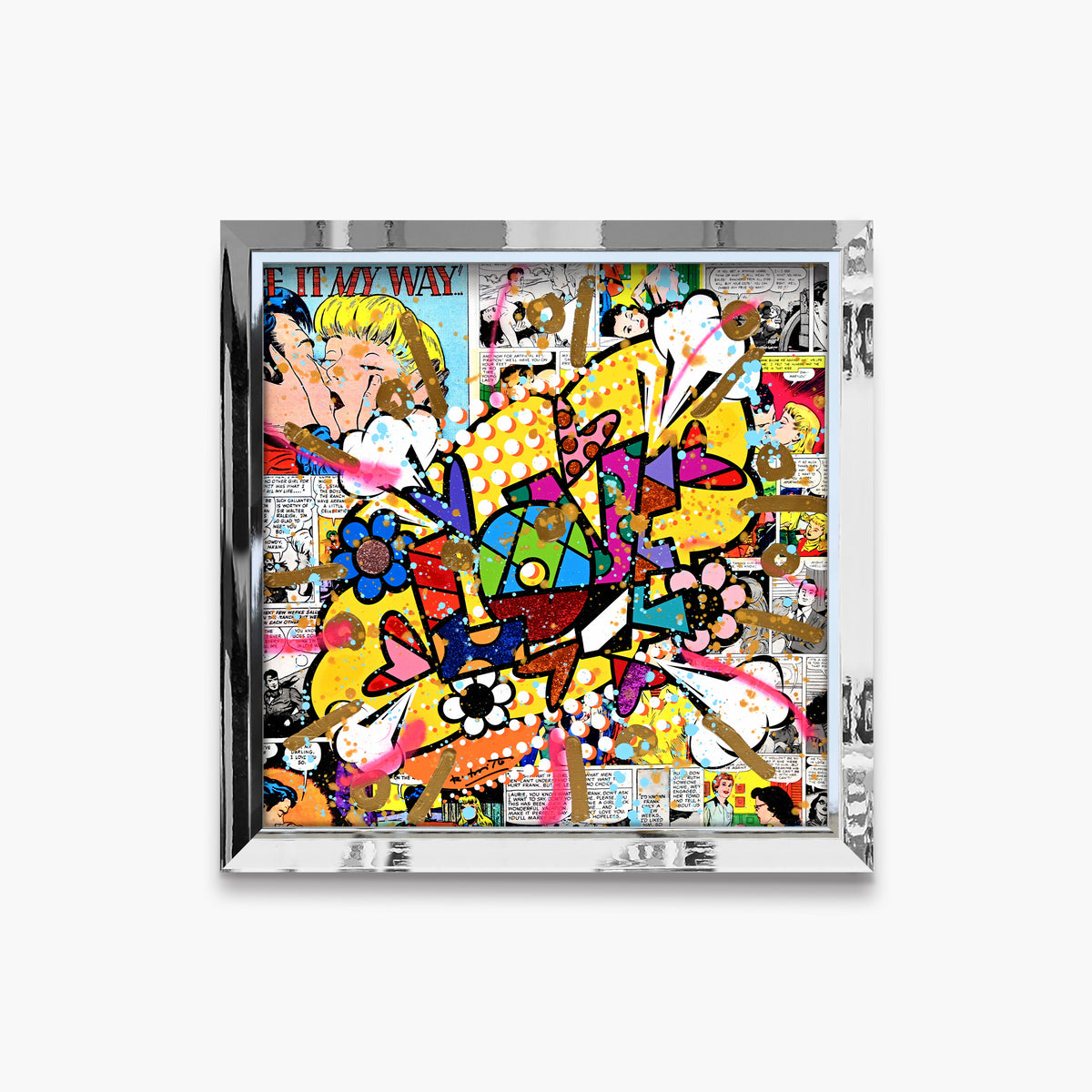 Pop Love - Mixed Media Original